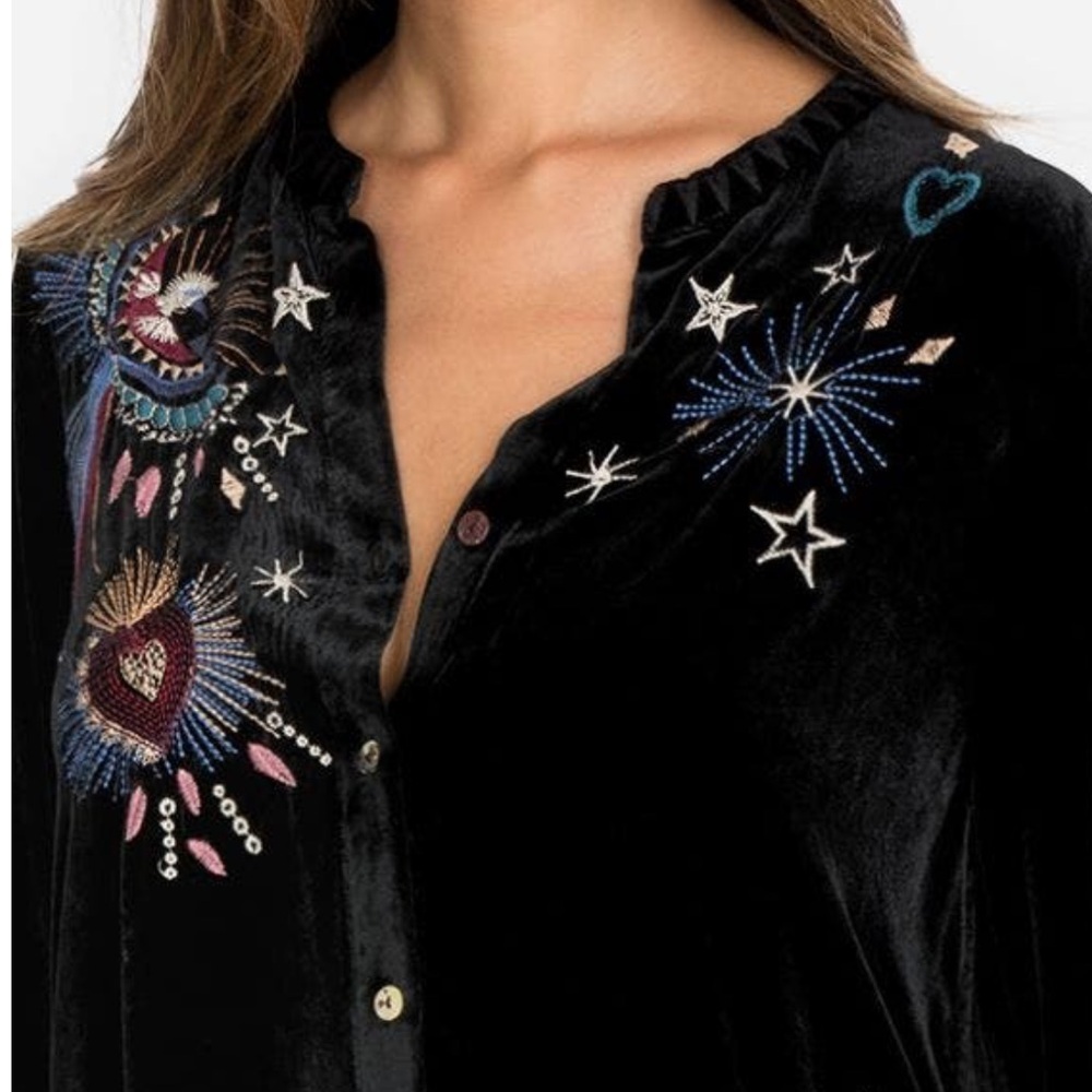 Johnny Was Eden Celestial Velvet Voyager tunic/Jacket NWT - Picture 7 of 16